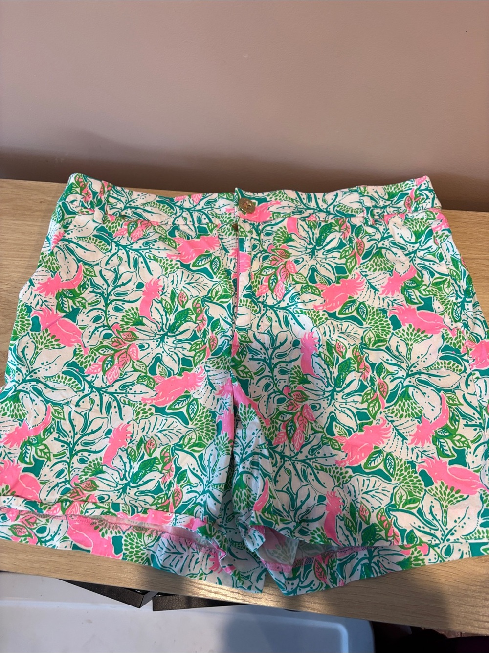 Lilly Pulitzer parrot shorts